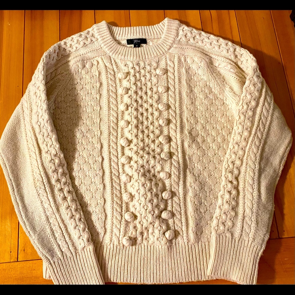 J.Crew Cable-knit Crewneck